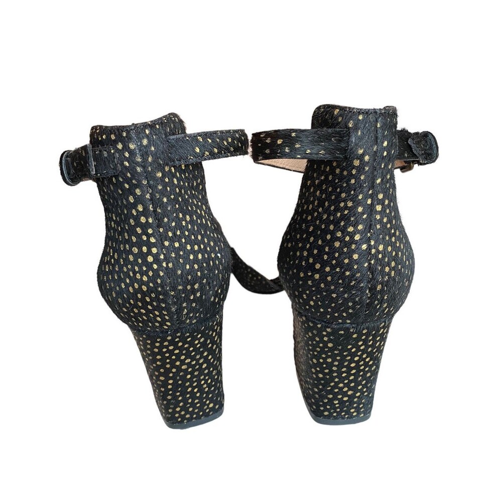 Madewell SIZE 9.5 The Dove High Heel Sandal in Metallic Dot Calf Hair - Picture 5 of 10